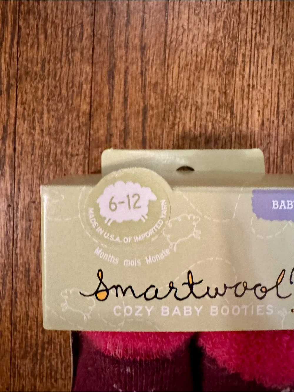 Smartwool Cozy Baby Booties - Red, Pink & Orange Accents